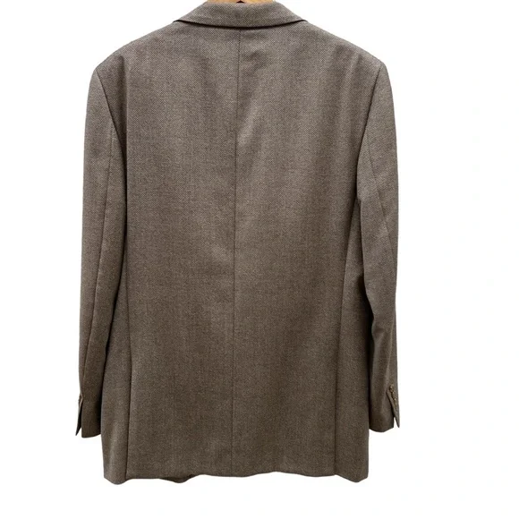 Matarazzi Uomo Venezia Brown Wool/Cashmere Blazer Size 52 - Picture 8 of 14